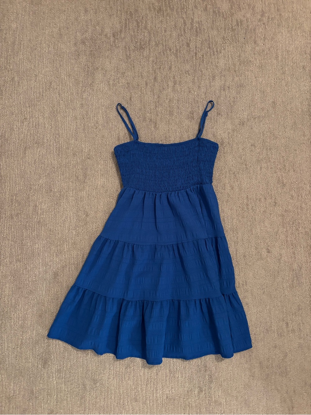 Blue mini dress